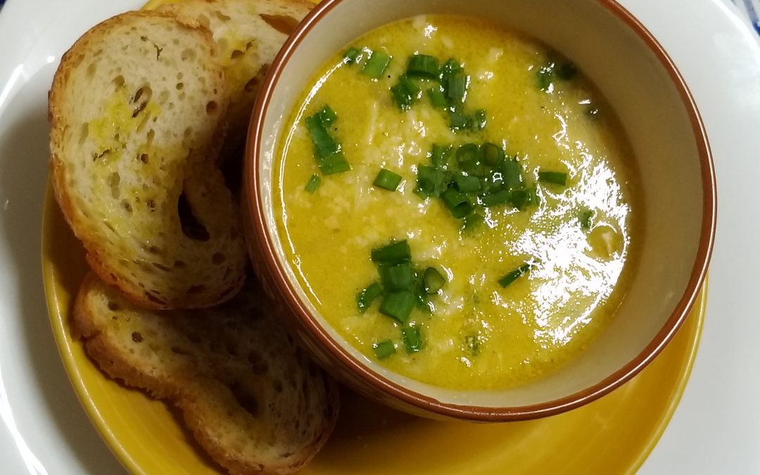 Sopa de Milho Verde com Frango